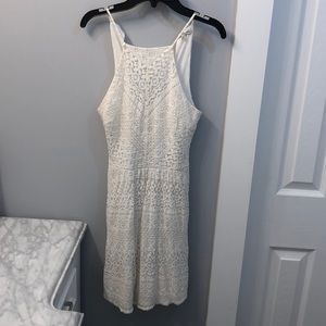 White Lace Halter Charlotte Russe dress